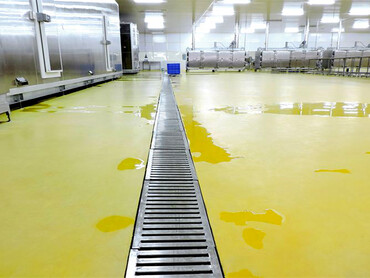 Антибактериальный пол для предприятий по производству пищевых продуктов и напитков