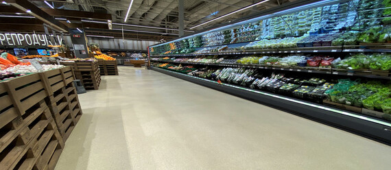 Укладка підлоги - Супермаркет «Novus» - фото №3 - фото № 3