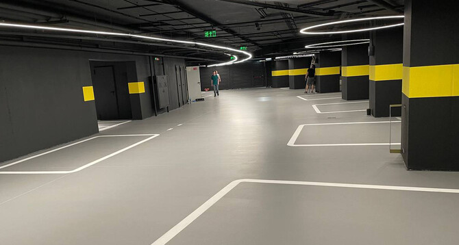 Паркінг офісного центру:  Площа: 550 м2 Deckshield ID