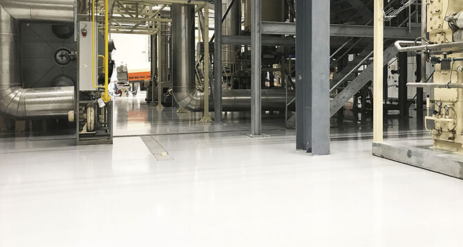 Кременчуцька тютюнова фабрика "JTI ”:  Площа: 500 м2 Flowcoat SF41