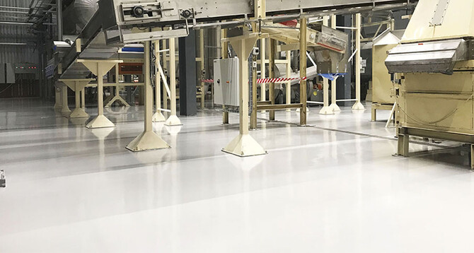 Кременчуцька тютюнова фабрика "JTI ”:  Площа: 500 м2 Flowcoat SF41