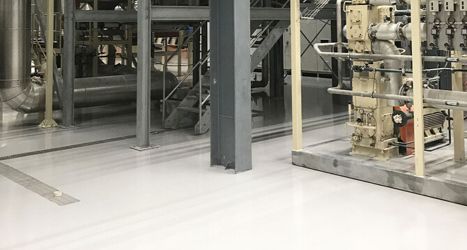 Кременчуцька тютюнова фабрика "JTI ”:  Площа: 500 м2 Flowcoat SF41